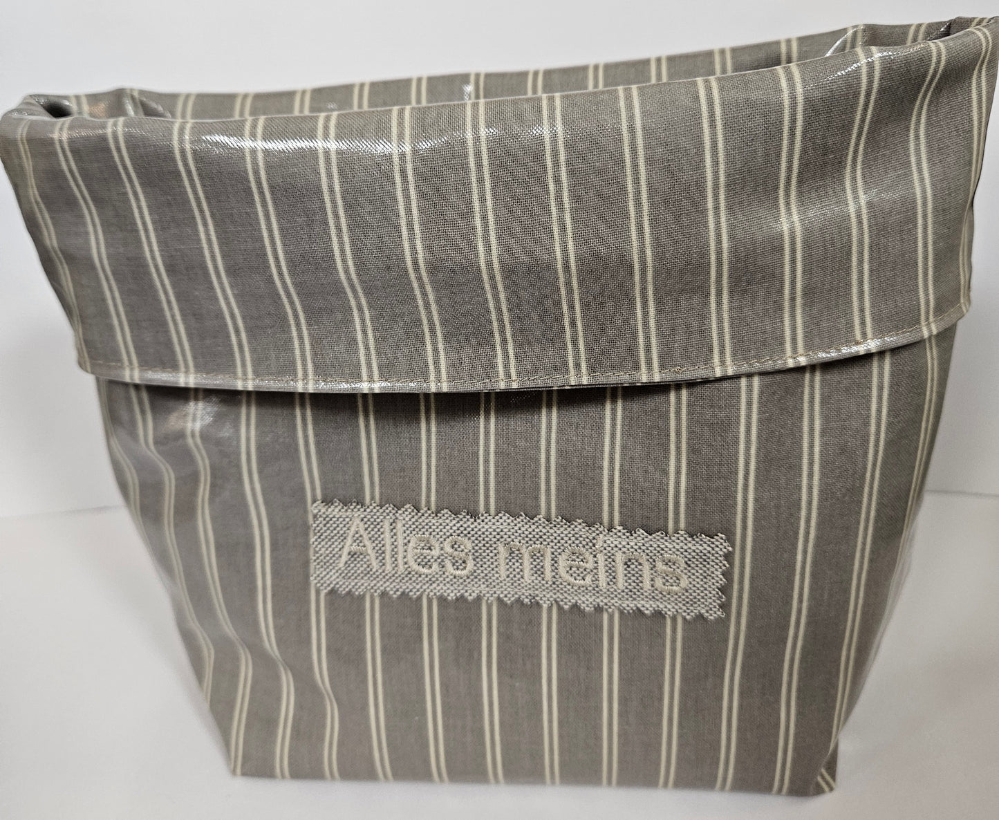 Multibeutel klein »Streifen grau«