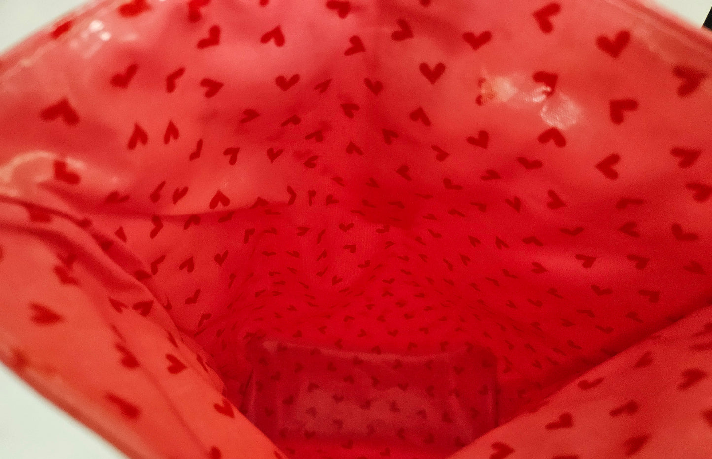 Multibeutel klein >Herzen pink<