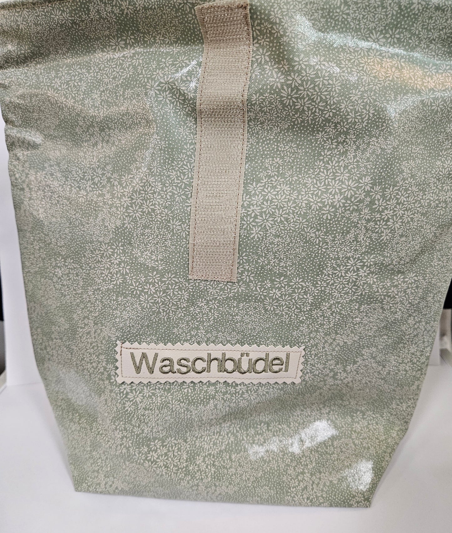 Multibeutel groß »Blümchen grün«