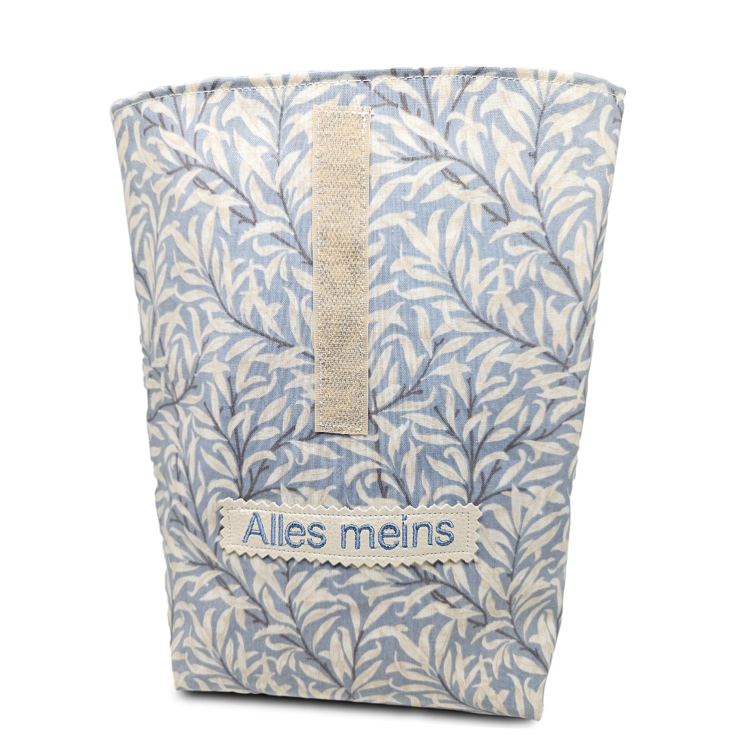 Multibeutel groß »Blätter Hellblau/Creme«
