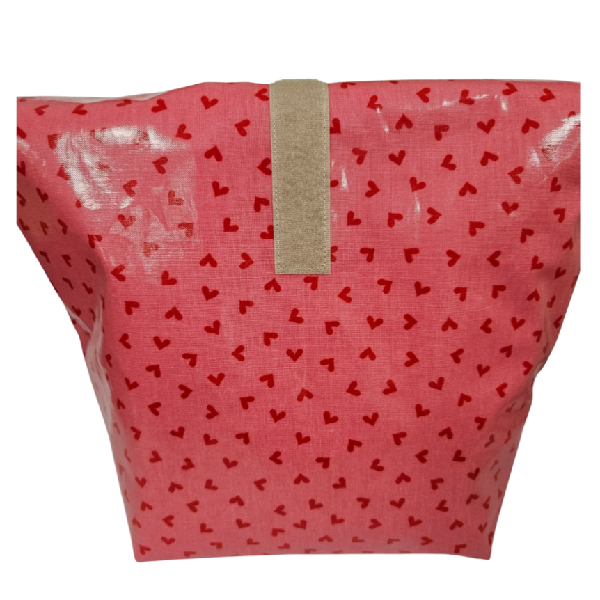 Multibeutel groß »Herzen pink«