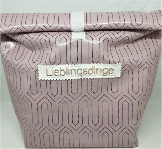 Multibeutel groß »Muster rosa«