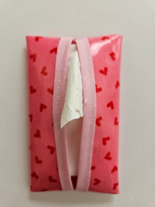 Taschentücherbox »Herzen pink«