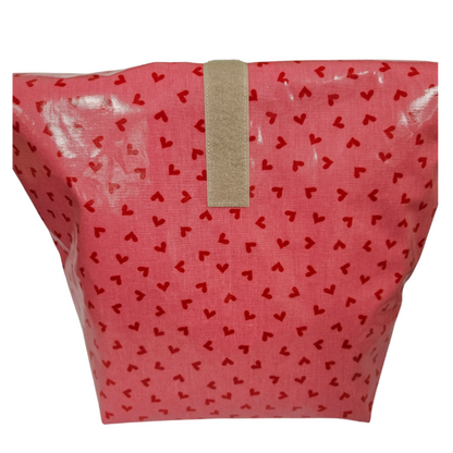 Multibeutel groß »Herzen pink«