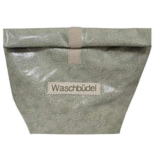 Multibeutel groß »Blümchen grün«