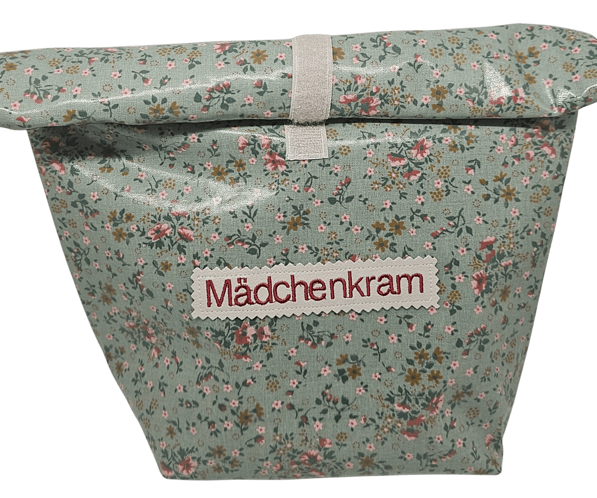 Multibeutel groß »Blümchen grün« - Small & Sweet Manufaktur