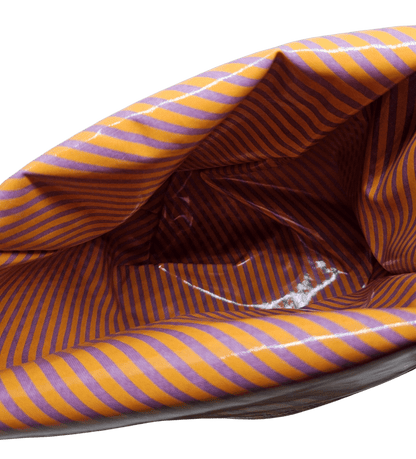 Multibeutel groß »Streifen Lila Orange« - Small & Sweet Manufaktur