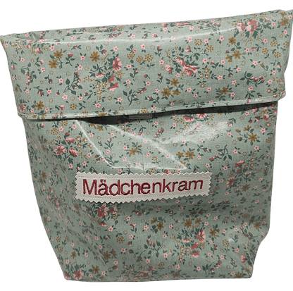 Multibeutel klein »Blümchen grün« - Small & Sweet Manufaktur
