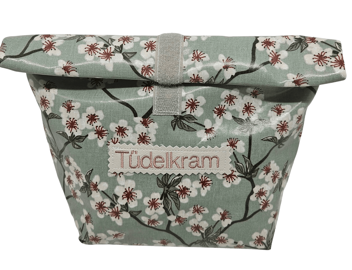 Multibeutel klein »Blumen grün« - Small & Sweet Manufaktur