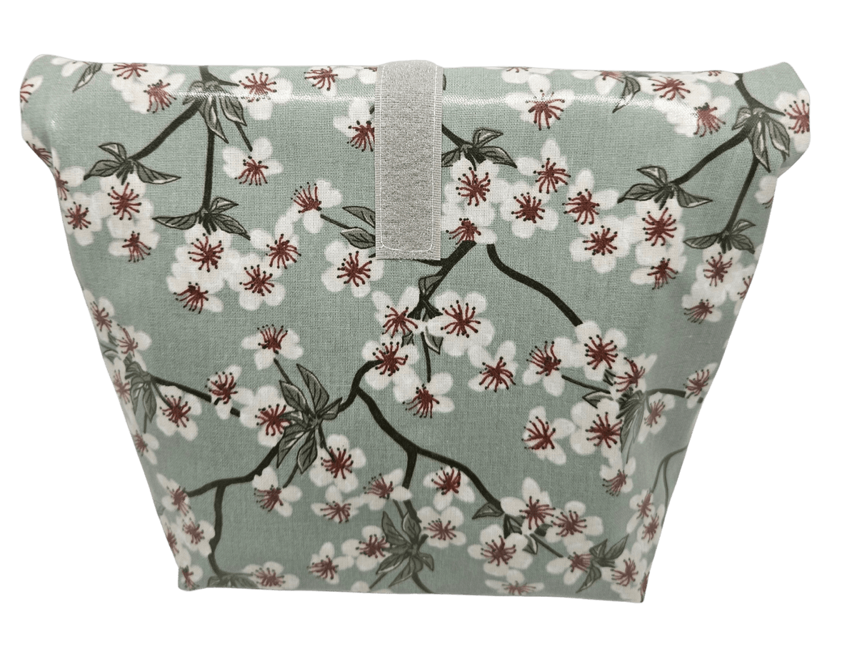 Multibeutel klein »Blumen grün« - Small & Sweet Manufaktur