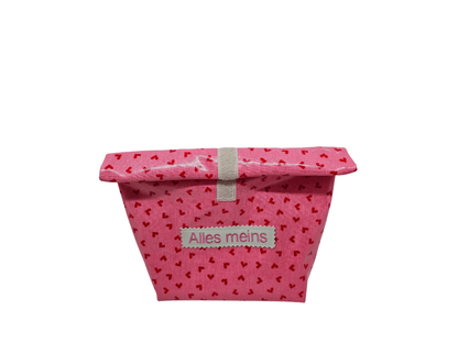 Multibeutel klein »Herzen pink« - Small & Sweet Manufaktur
