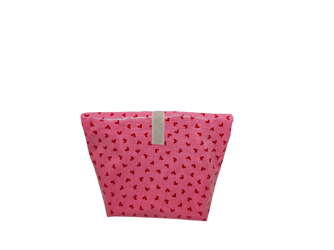 Multibeutel klein »Herzen pink« - Small & Sweet Manufaktur