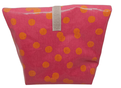 Multibeutel klein »Muster pink orange Punkte« - Small & Sweet Manufaktur