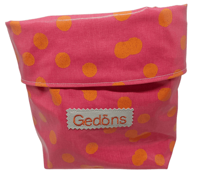 Multibeutel klein »Muster pink orange Punkte« - Small & Sweet Manufaktur
