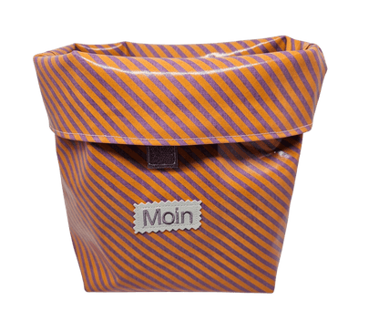 Multibeutel klein »Streifen Lila Orange« - Small & Sweet Manufaktur