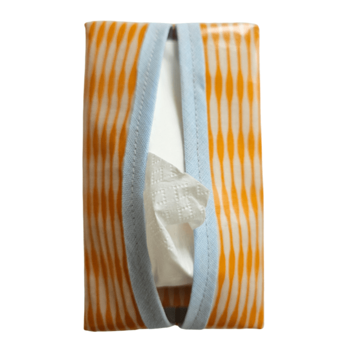 Taschentücherbox »Streifen orange« - Small & Sweet Manufaktur