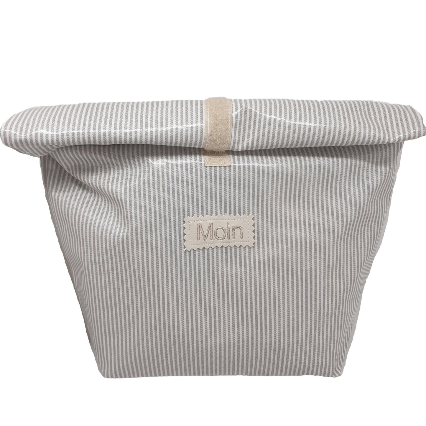 Multibeutel groß »Streifen grau« - Small & Sweet Manufaktur