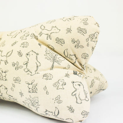 RELAX - Nackenkissen »Beige mit Tieren« - Small & Sweet Manufaktur